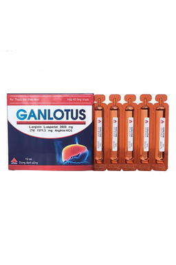 Thuốc uống Ganlotus 2000mg/10ml hỗ trợ điều trị các bệnh về gan (hộp 8 vỉ x 5 ống)