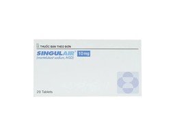 Thuốc Singulair 10mg giúp dự phòng, điều trị giảm triệu chứng hen phế quản (Hộp 2 vỉ x 14 viên)
