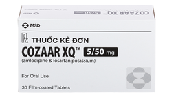 Thuốc Cozaar XQ 5/50mg điều trị tăng huyết áp vô căn (hộp 3 vỉ x 10 viên)