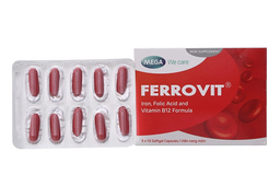 Thuốc uống Ferrovit giúp điều trị thiếu máu thiếu sắt (hộp 5 vỉ x 10 viên)