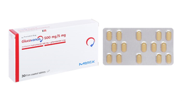 Thuốc Glucovance 500mg/5mg điều trị đái tháo đường tuýp 2 (hộp 2 vỉ x 15 viên)