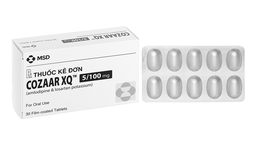 Thuốc Cozaar XQ 5/100mg điều trị tăng huyết áp vô căn ở người lớn (hộp 3 vỉ x 10 viên)