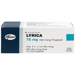 Thuốc Lyrica 75mg điều trị đau thần kinh ở người lớn (Hộp 4 vỉ x 14 viên)