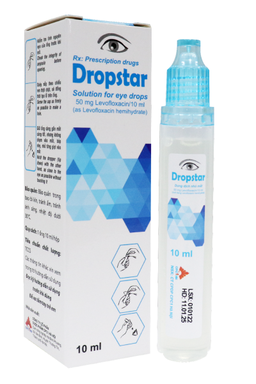 Thuốc nhỏ mắt Dropstar 0.5% điều trị nhiễm khuẩn mắt do các chủng vi khuẩn nhạy cảm (Hộp 1 ống 10ml)