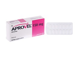 Thuốc Aprovel 150mg điều trị tăng huyết áp (Hộp 2 vỉ x 14 viên)