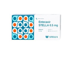 Thuốc Entecavir Stella 0.5mg điều trị viêm gan B mạn tính (Hộp 3 vỉ x 10 viên)