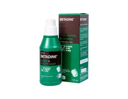 Thuốc súc họng, súc miệng Betadine Gargle and Mouthwash điều trị viêm và nhiễm khuẩn miệng, họng (Chai 125ml)