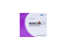 Thuốc Acnotin 20 giúp điều trị mụn trứng cá (Hộp 3 vỉ x 10 viên)