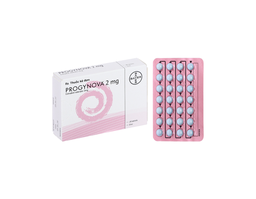 Thuốc Progynova 2mg điều trị thiếu estrogen, loãng xương mãn kinh (Hộp 1 vỉ x 28 viên)