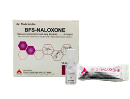 Dung dịch tiêm truyền BFS-Naloxone Inj 0.4mg/ml điều trị ức chế hô hấp (Hộp 10 ống nhựa x 1ml)