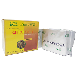 Thuốc Citropholi 250mg giúp tăng cường hệ miễn dịch của cơ thể (Hộp 10 vỉ x 10 viên)