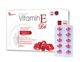 Viên uống Vitamin E  Đỏ Sanofi giúp đẹp da, giảm lão hóa (Hộp 3 vỉ x 10 Viên)