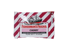 Kẹo cay Con Tàu Fisherman's Friend cherry mát họng vị Cherry (gói 25g)