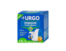 Băng keo lụa Urgosyval Strong Adhesive 1,25cm x5m ít gây kích ứng, có độ dính lâu dài (Hộp 1 cuôn)