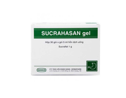 Thuốc Sucrahasan Gel Hasan điều trị loét dạ dày, tá tràng (Hộp 30 gói x 5ml)