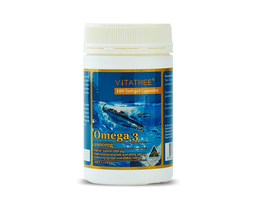 Viên nang Omega 3 1000mg Vitatree bổ sung dưỡng chất cho não, tăng thị lực mắt (Lọ 150 viên)