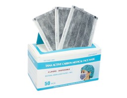 Khẩu trang TANA than hoạt tính công nghệ khẩu trang 4 lớp (Hộp 50 chiếc)