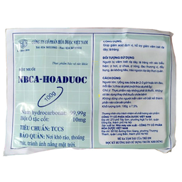 Bột muối NBCA-HOADUOC giảm đau dạ dày, ợ hơi (Gói 100g)