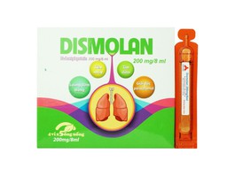Thuốc Dismolan Sol 200mg/8ml điều trị ho có đờm (Hộp 4 vỉ x 5 ống)