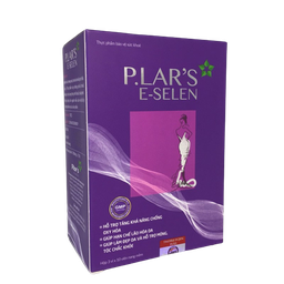 Viên uống P.LAR'S E-SELEN giúp đẹp da, cân bằng nội tiết tố (Hộp 3 vỉ x 10 viên)