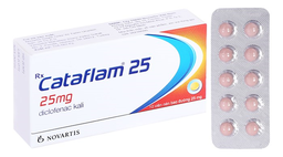 Thuốc Cataflam 25 điều trị đau và viêm cấp tính (Hộp 1 vỉ x 10 viên)
