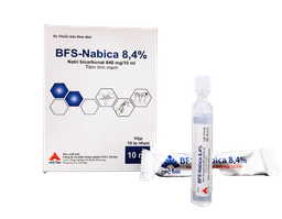 Thuốc tiêm BFS-Nabica 8.4% kiềm hóa máu (Hộp 10 ống 10ml)