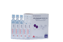 Thuốc tiêm BFS-Tranexamic 500mg/10ml phòng ngừa và điều trị chảy máu (Hộp 4 vỉ x 5 ống)