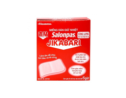 Miếng dán giữ nhiệt Salonpas Jikabari ( Hộp 8 miếng)