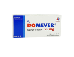 Thuốc Domever 25mg lợi tiểu (Hộp 2 vỉ x 10 viên)