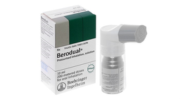 Thuốc xịt khí dung Berodual (MDI) dãn cơ trơn khí phế quản, trị tắc nghẽn phổi (Bình 10ml)