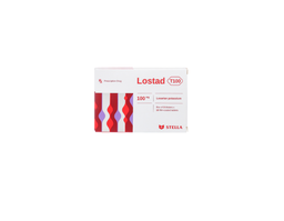 Thuốc Lostad T100  điều trị tăng huyết áp và suy tim mạn tính (Hộp 3 vỉ x 10 viên)