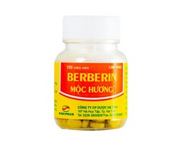 Thuốc Berberin Mộc hương điều trị tiêu chảy, lỵ trực khuẩn, hội chứng lỵ (Lọ 100 viên)