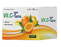 Vit. C-Tatra hỗ trợ tăng cường sức khỏe, nâng cao sức đề kháng 5 vỉ x 10 viên