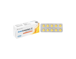 Thuốc Savi Losartan 50 điều trị tăng huyết áp nguyên phát (hộp 3 vỉ x 10 viên)
