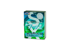 Bao cao su Sagami Xtreme Spearmint mùi hương thơm mát lạnh bạc hà kích thích hưng phấn (Hộp 3 chiếc)