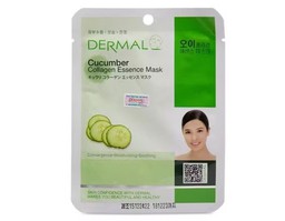 Mặt nạ Dermal Cucumber Collagen Essence Mask dưỡng da sáng khỏe (1 gói 10 miếng)