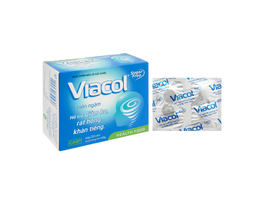 Viên ngậm không đường Viacol Health Food hỗ trợ giảm ho, rát họng, khàn tiếng (20 viên)
