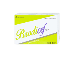 Thuốc Brodicef Tab 250mg điều trị nhiễm trùng ( hộp 2 vỉ x 15 viên)