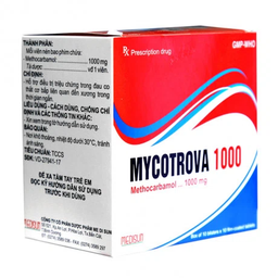 Thuốc Mycotrova Tab 1000mg giãn cơ ( hộp 10 vỉ x 10 viên)