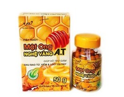 Viên hoàn mật ong nghệ đen An Thiên hỗ trợ điều trị viêm loét dạ dày (50g)