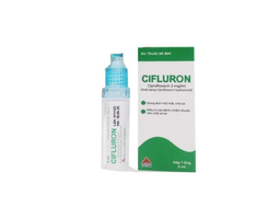 Dung dịch nhỏ mắt Cifluron Drops 3mg/ml điều trị nhiễm khuẩn mắt (Hộp 1 ống 5ml)