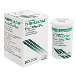 Thuốc Triplixam Tab 5mg/1.25mg/10mg điều trị tăng huyết áp ( lọ 30 viên)