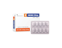 Thuốc Orenko Cap 200mg TVP điều trị nhiễm khuẩn ( hộp 2 vỉ x 10 viên)