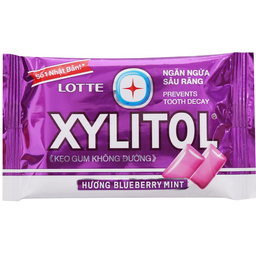 Kẹo Xylitol hương blueberry mint không đường giúp hơi thở thơm mát (Gói 11.6g)