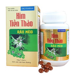 Thuốc Kim Tiền Thảo Râu Mèo DHG hỗ trợ điều trị sỏi tiết niệu, thận (100 viên)