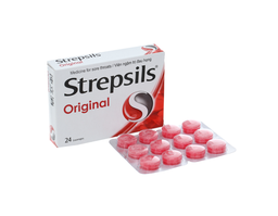 Viên ngậm Strepsils Original Lz kháng khuẩn, giảm đau họng ( hộp 2 vỉ x 12 viên)