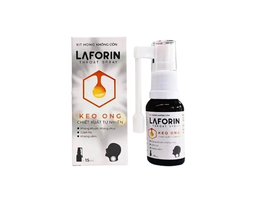Xịt họng keo ong Laforin giúp giảm nhanh đau họng, ngứa rát họng (Lọ 15ml)