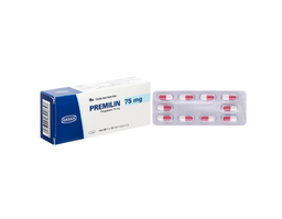 Thuốc Premilin Cap 75mg điều trị động kinh ( hộp 3 vỉ x 10 viên)