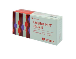 Thuốc Lisiplus HCT 10/12.5 Tab Stella điều trị tăng huyết áp ( hộp 3 vỉ x 10 viên)