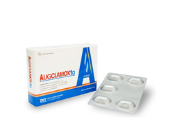 Thuốc Augclamox 1g điều trị nhiễm khuẩn (Hộp 2 vỉ x 5 viên)